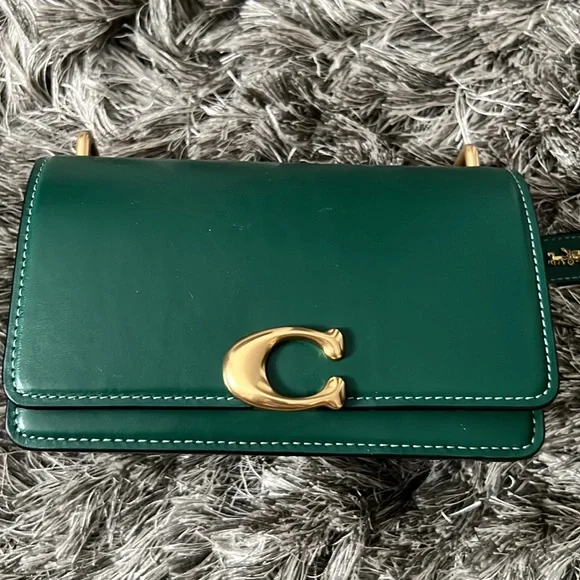 RARE COACH Bandit small size in green color like new - Picture 3 of 8